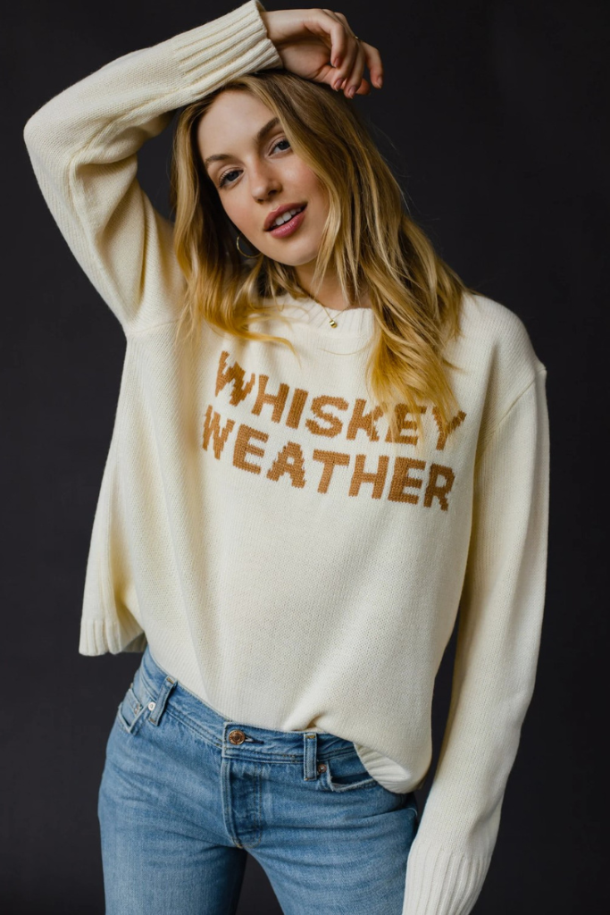 Whiskey Weather Sweater in Ivory