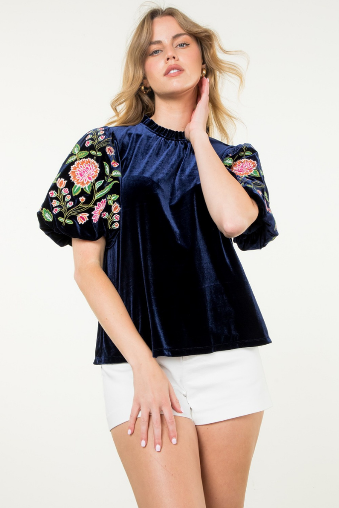 Gemma Floral Embroidered Top