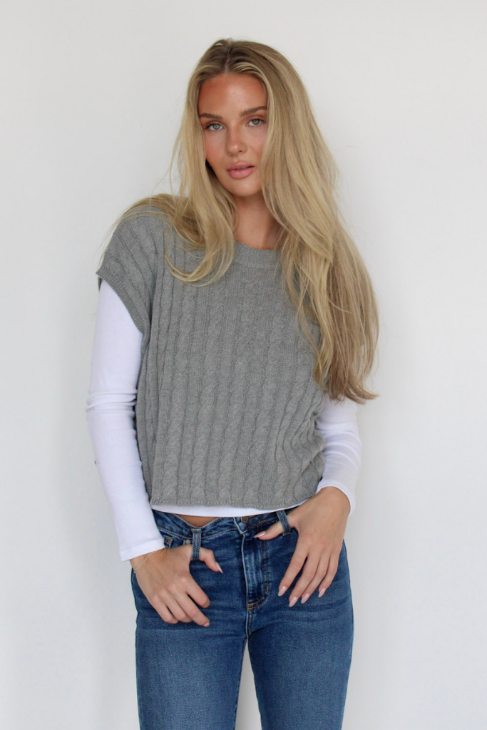 Lock And Key Cable Knit Sweater