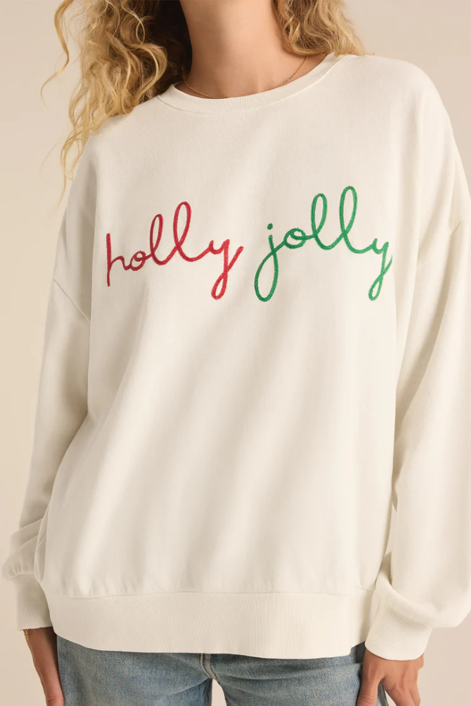 Holly Embroidered Sweatshirt by Z Supply