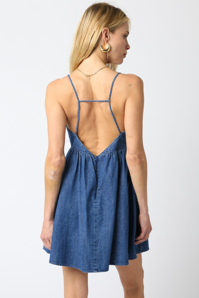 Beatrice Denim Babydoll Dress