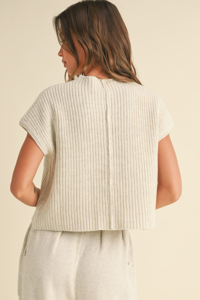 Ellie Sweater Tank in White