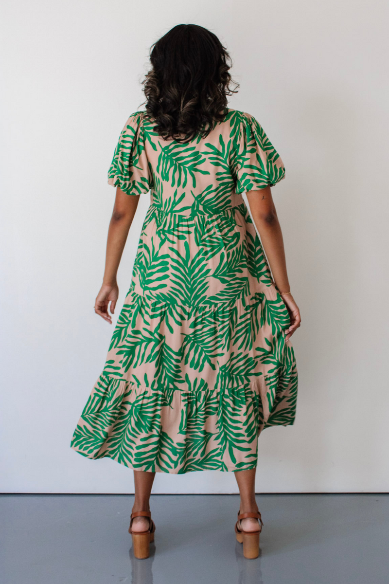Palm Tree Dreams Midi Dress