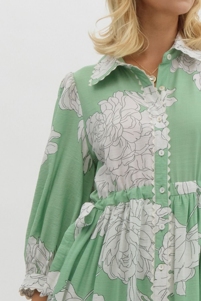 Zoe Floral Midi Dress