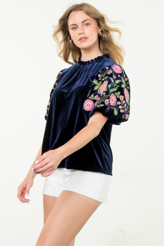 Gemma Floral Embroidered Top