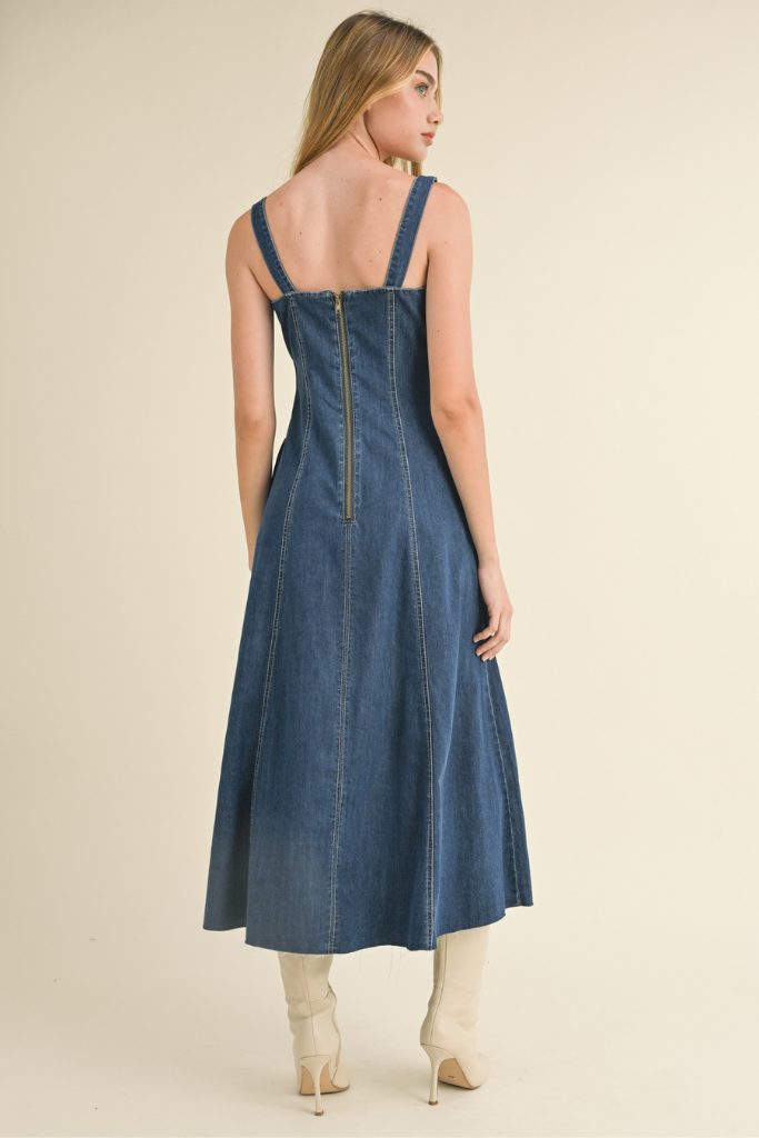 Kenna Denim Midi Dress