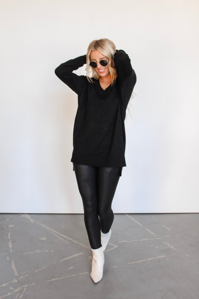 We're Dreaming Sweater in Black