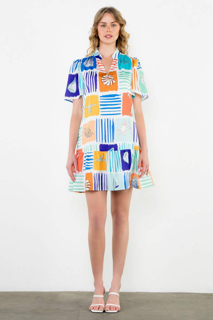 Saints Kitts Seashell Mini Dress