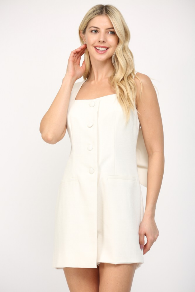 Simone Back Bow Romper