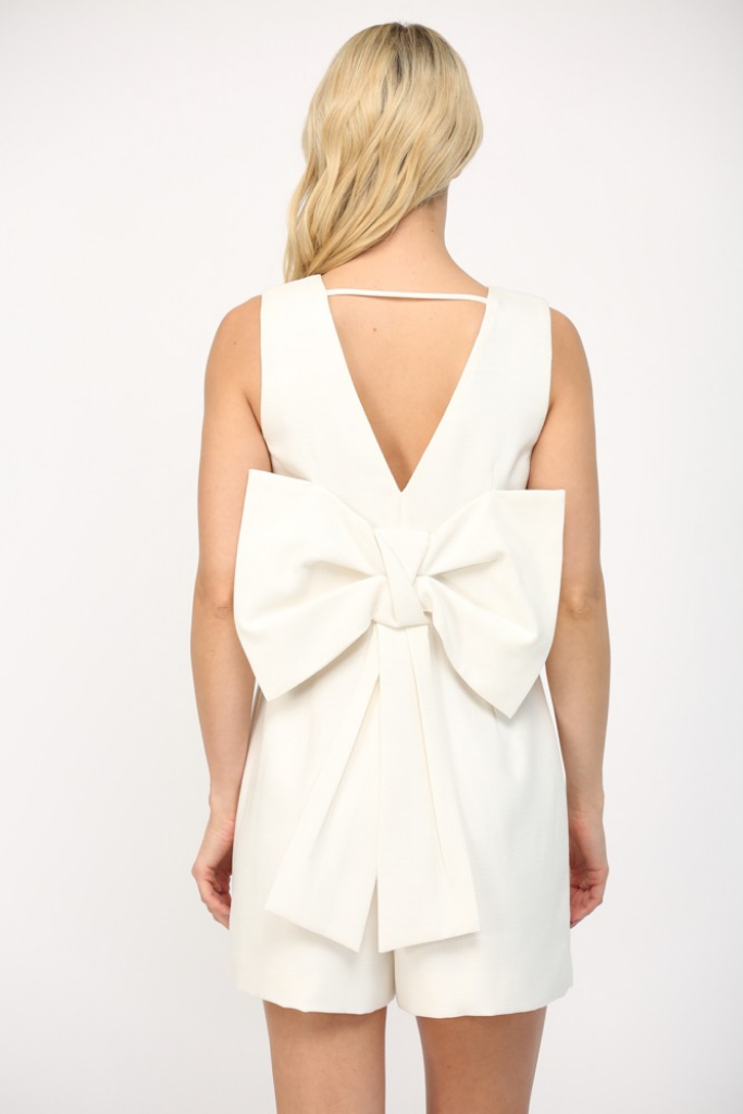 Simone Back Bow Romper