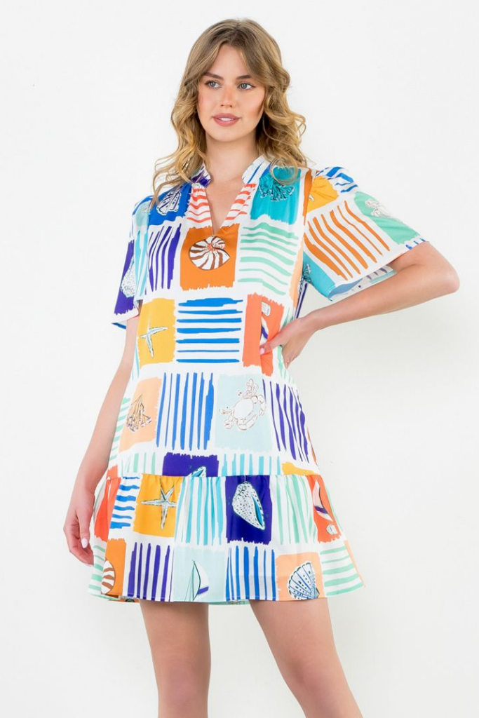 Saints Kitts Seashell Mini Dress