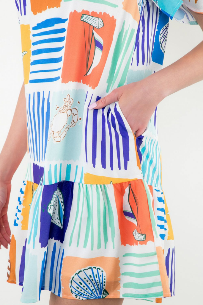 Saints Kitts Seashell Mini Dress