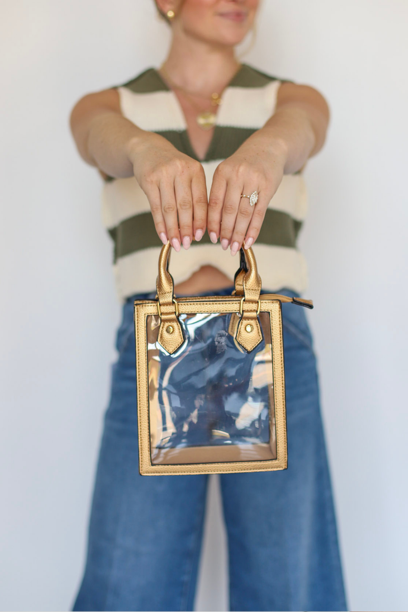 Gold Rush Clear Mini Bag