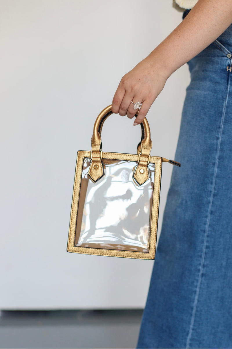 Gold Rush Clear Mini Bag