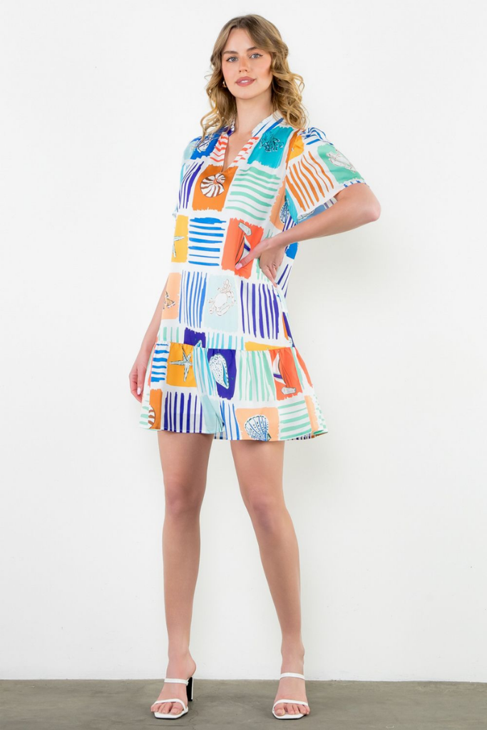Saints Kitts Seashell Mini Dress