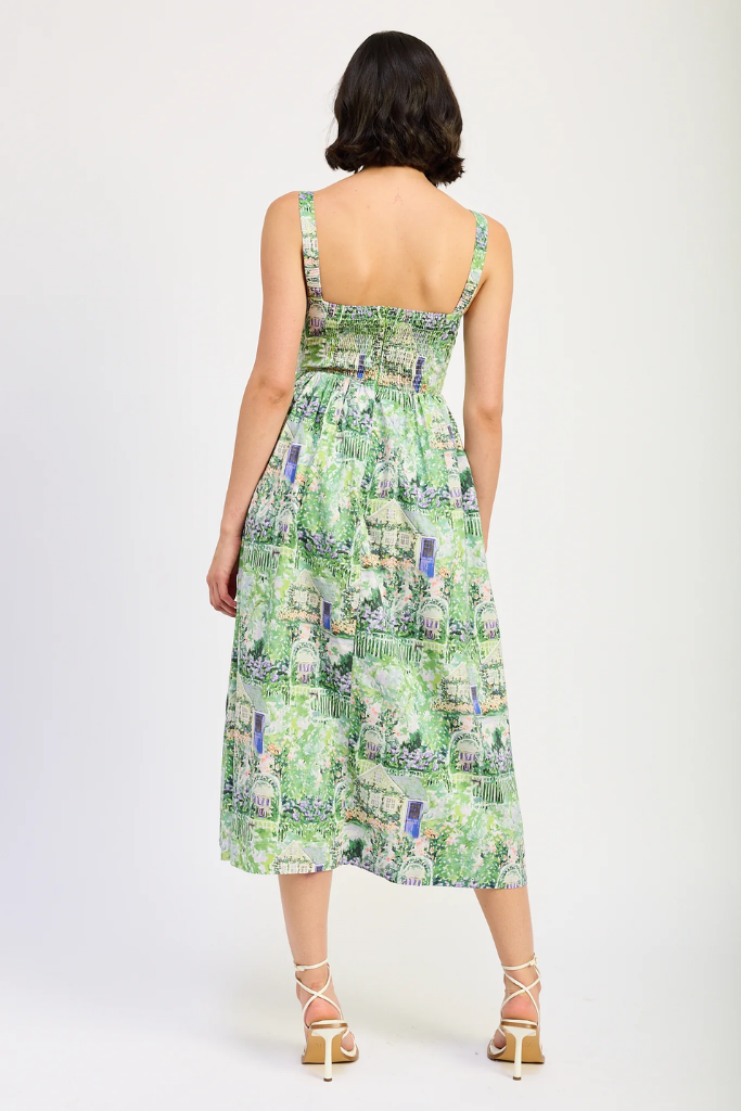 Magnolia Scenic Printed Midi Dress