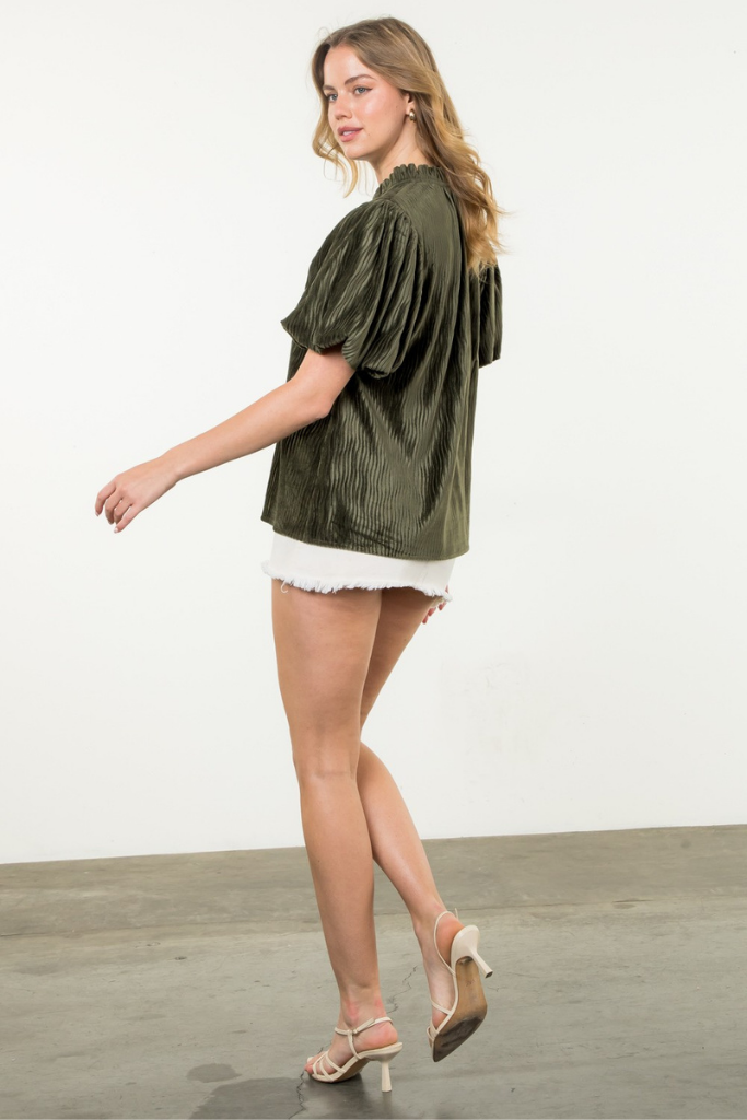 Pressed and Polished Puff Sleeve Top