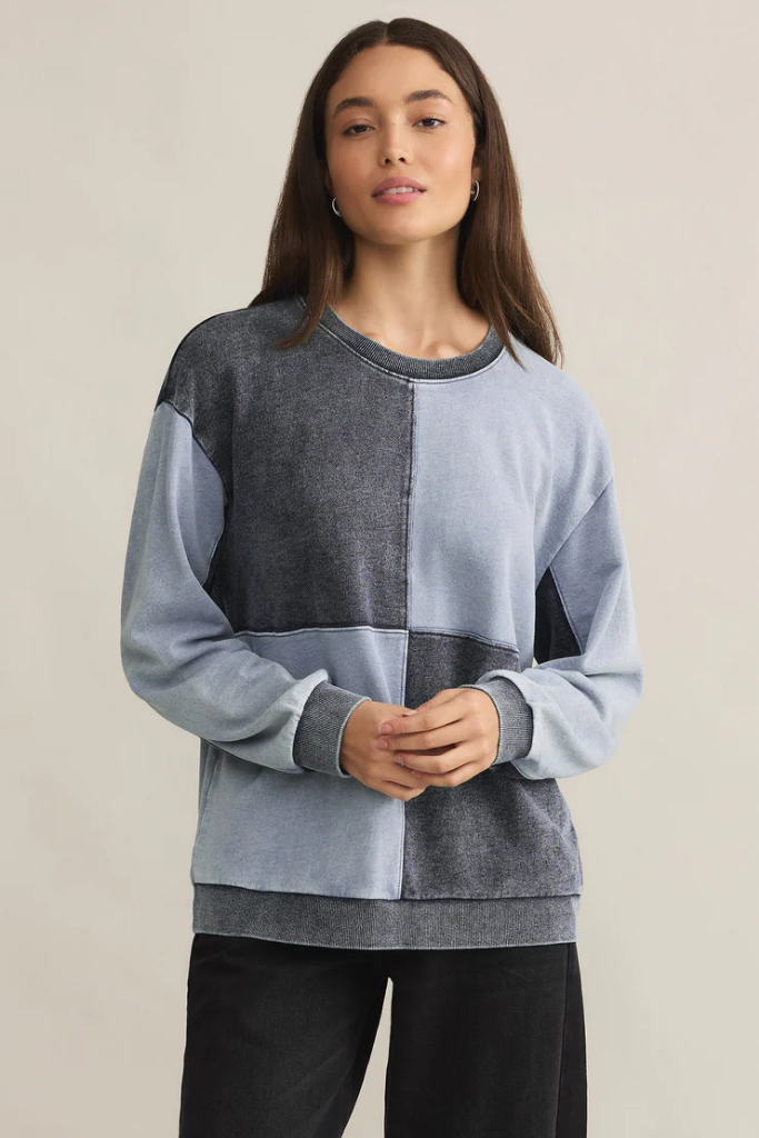 Fair & Square Denim Sweatshirt by Z Supply