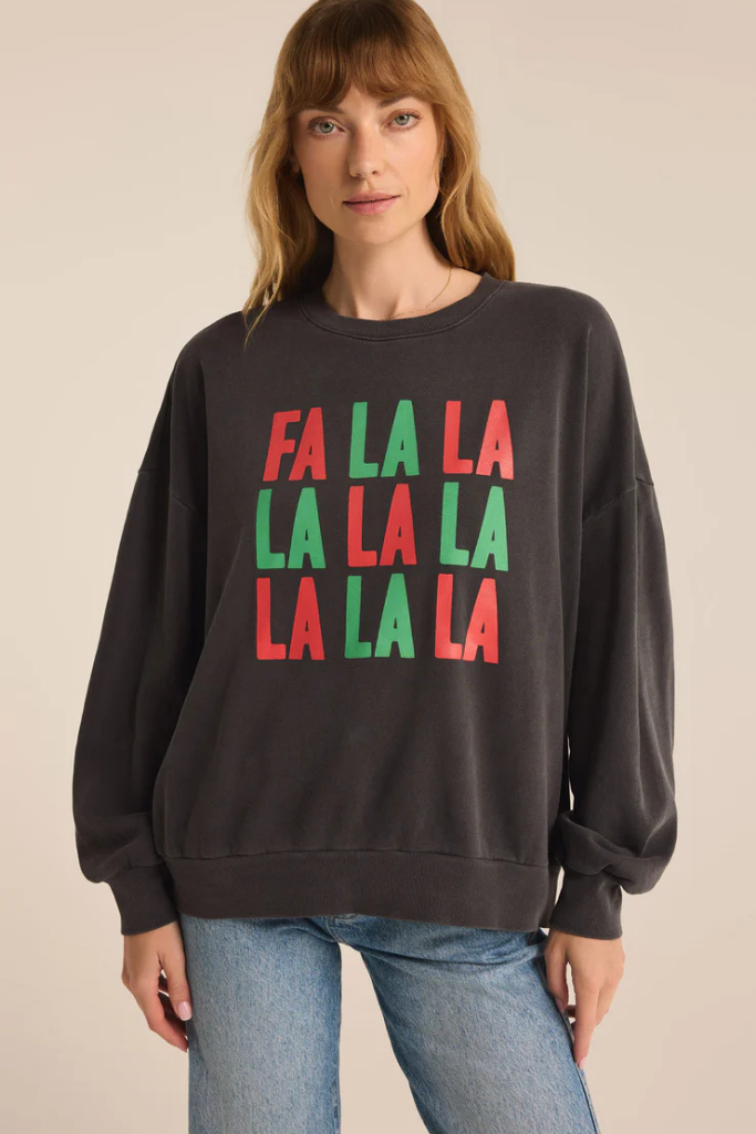 Fa La La Crewneck Sweatshirt By Z Supply