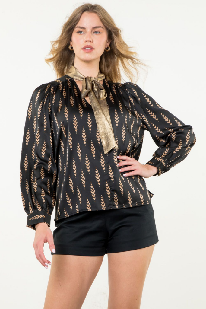 Hadley Gold Print Blouse