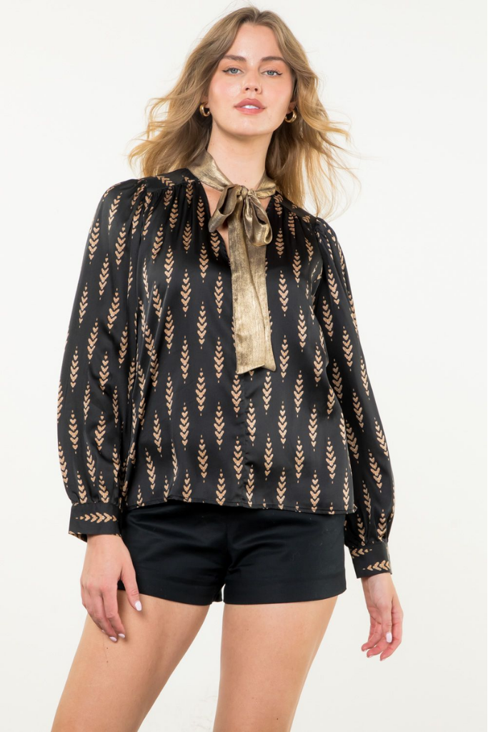 Hadley Gold Print Blouse