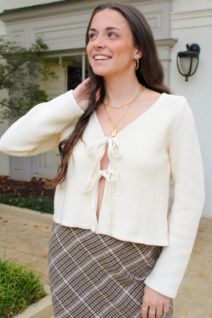 New York Minute Sweater in Cream