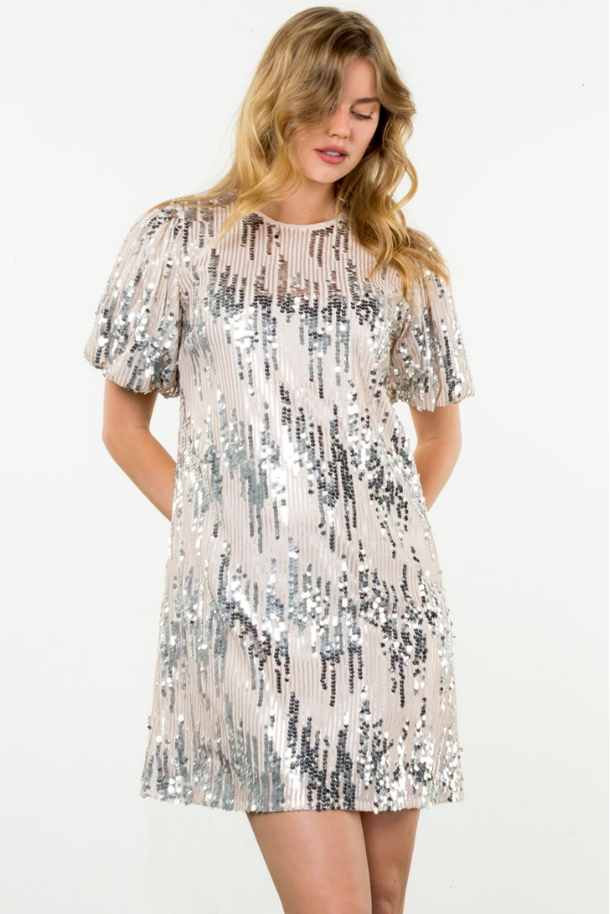 Zoe Sequin Mini Dress