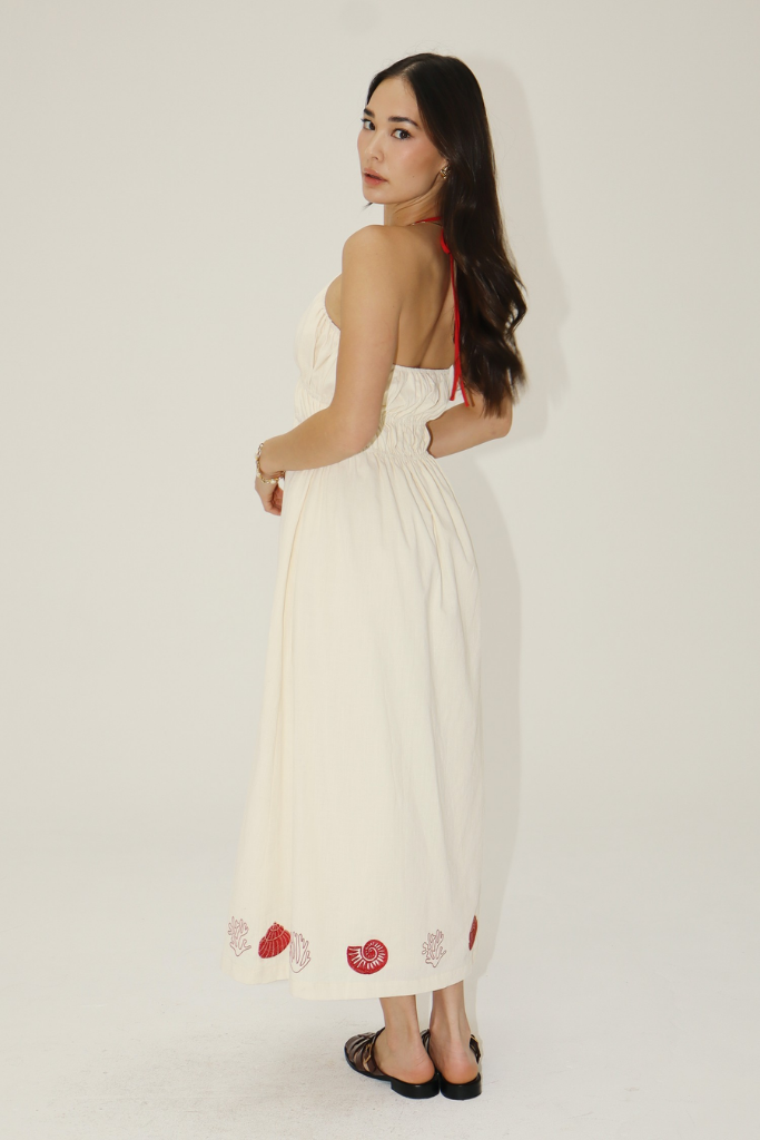 Gia Shell Trim Maxi Dress
