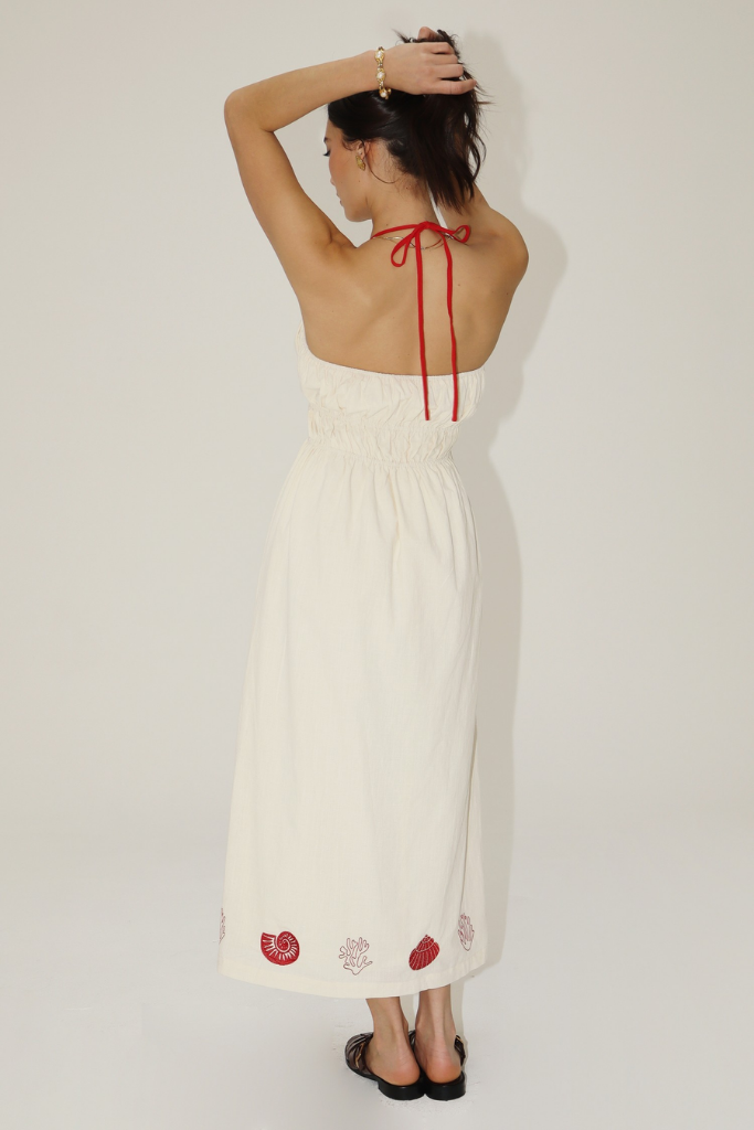 Gia Shell Trim Maxi Dress