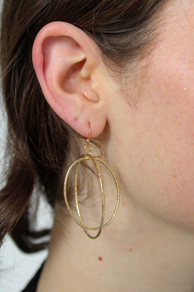 Around The World Hoop Earring