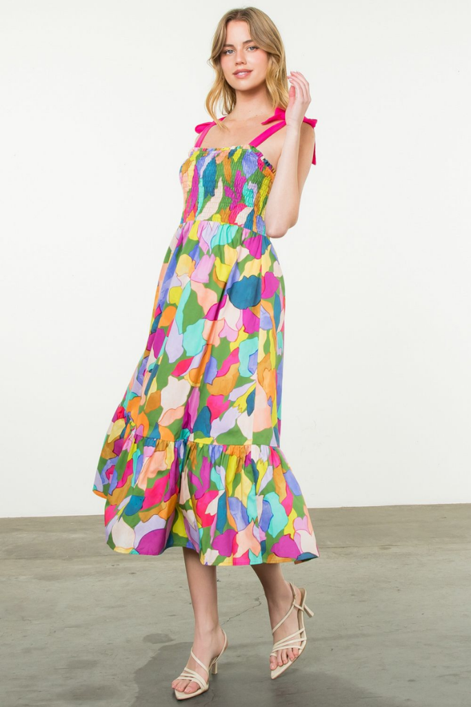 Gianna Multicolor Midi Dress