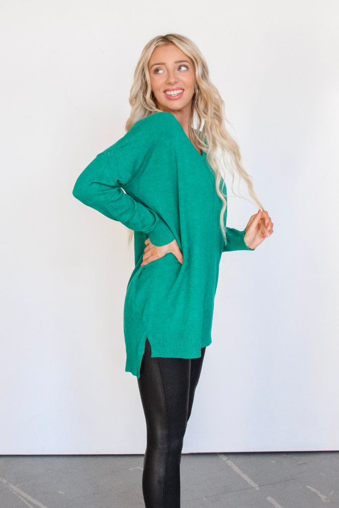 Dreamer Sweater in Heather Green