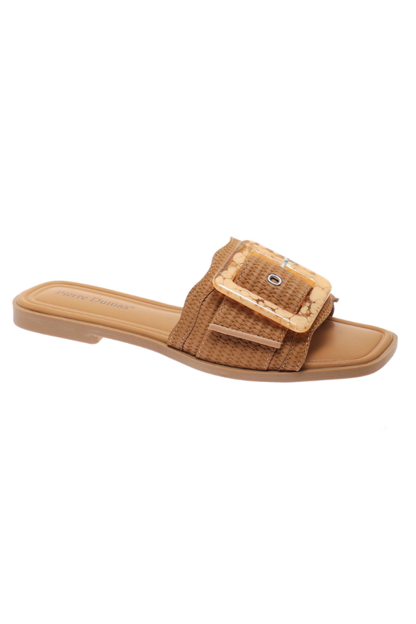 Emy Buckle Slide Sandal