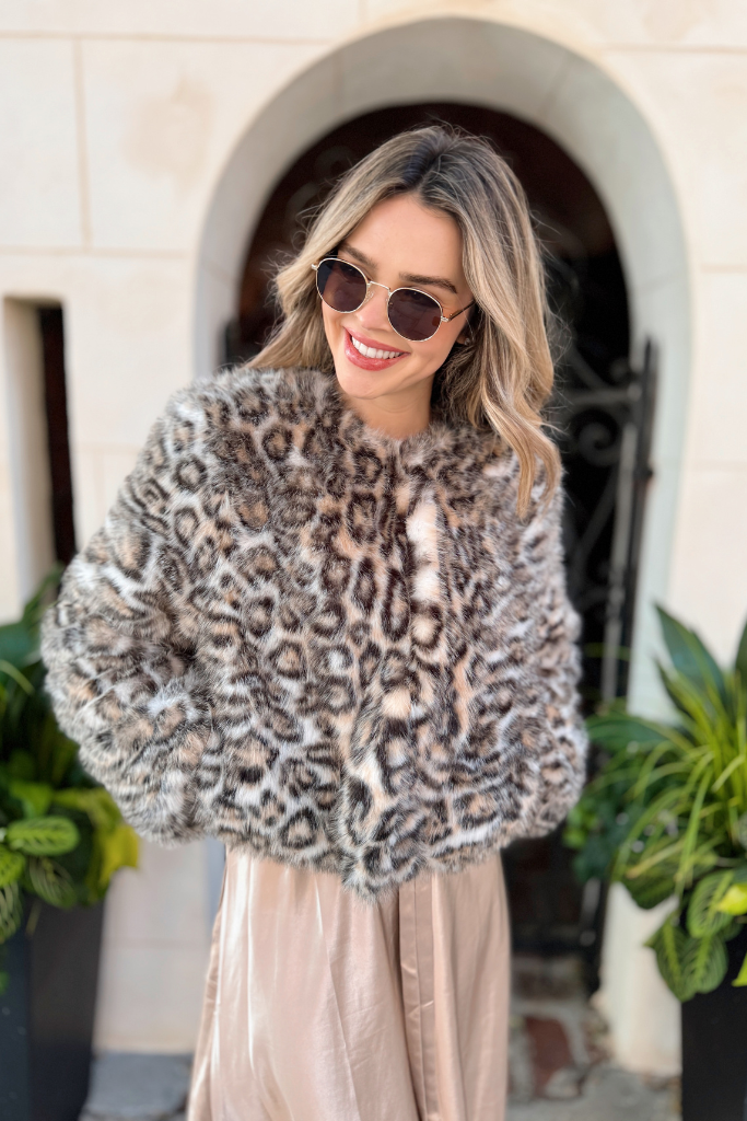 Sasha animal print jacket
