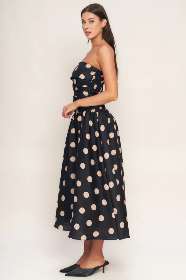 Avery polka dot dress