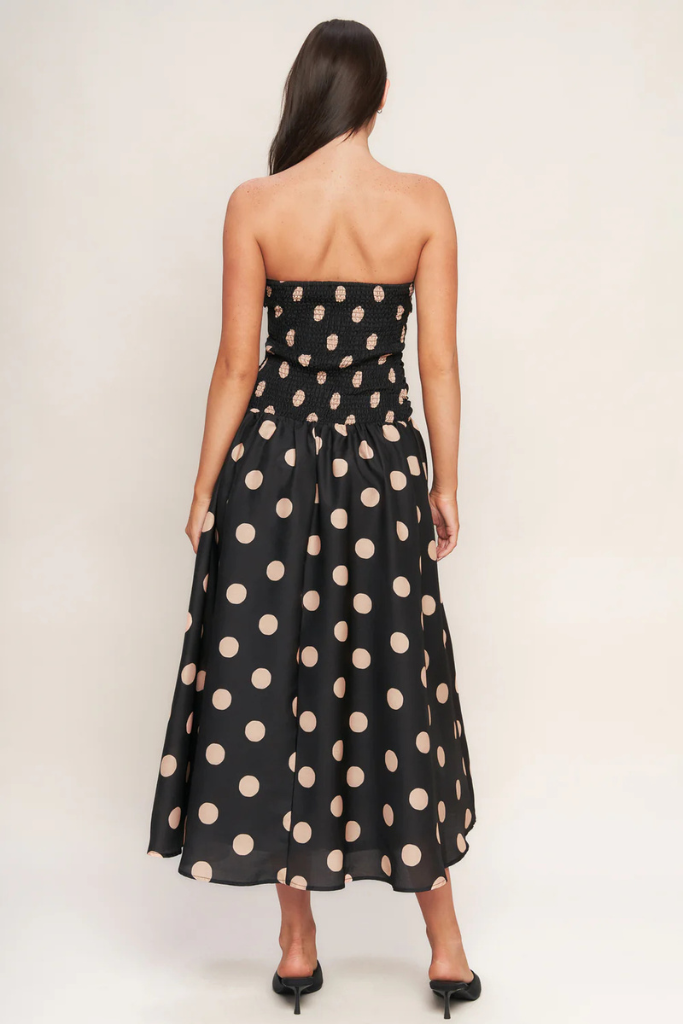 Avery polka dot dress