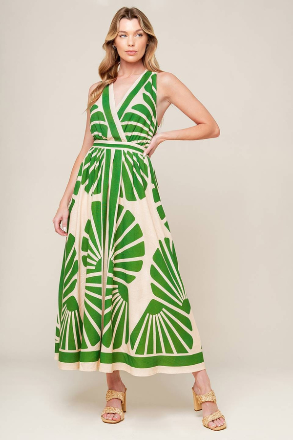 Alice maxi dress in green – ivy & leo