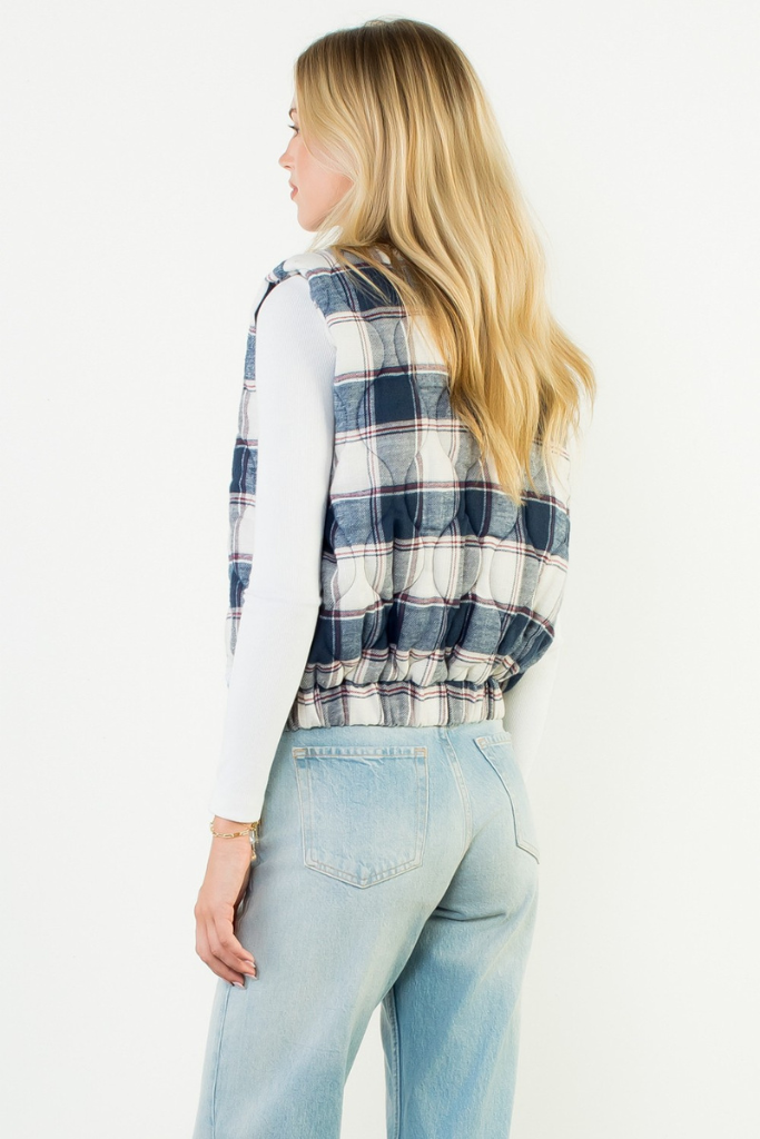 Maddi Plaid Vest