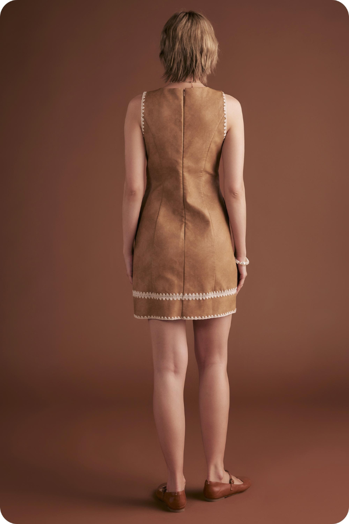 Maya crochet detail mini dress