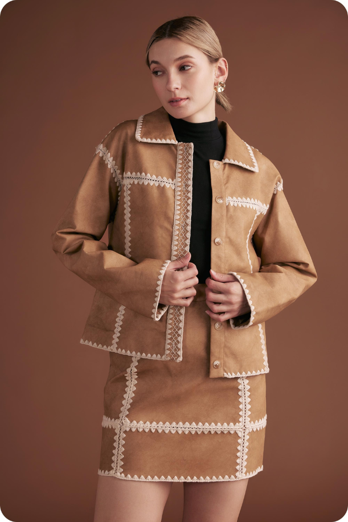 Jane crochet detail jacket