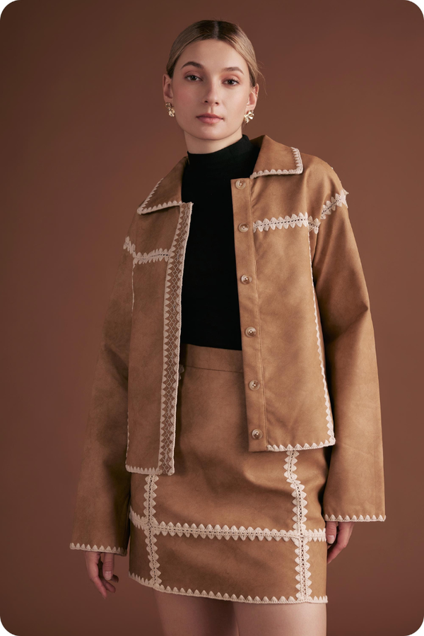 Jane crochet detail jacket