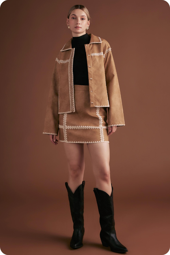 Jane crochet detail jacket