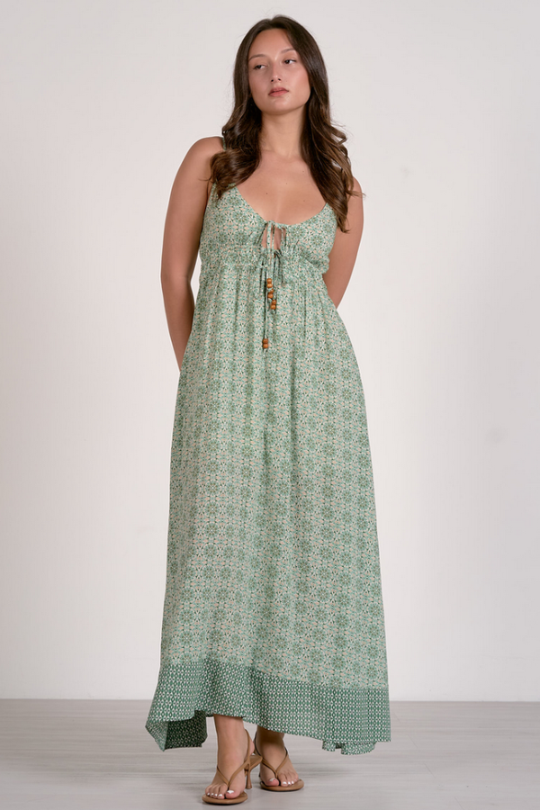 Tinsley maxi dress in green – ivy & leo