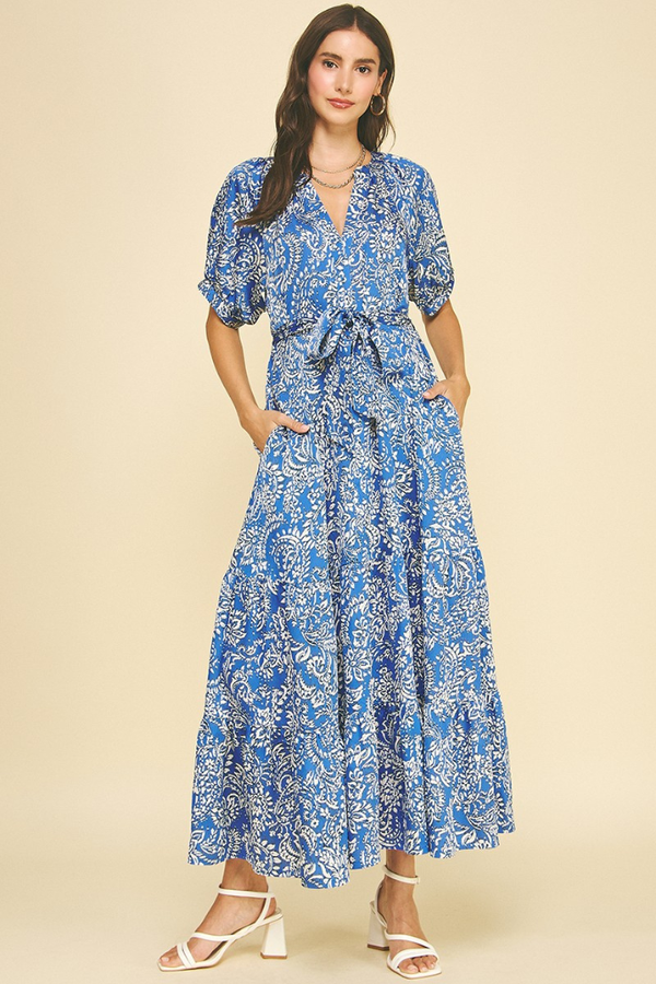 leah maxi dress Leah maxi dress in blue – ivy & leo
