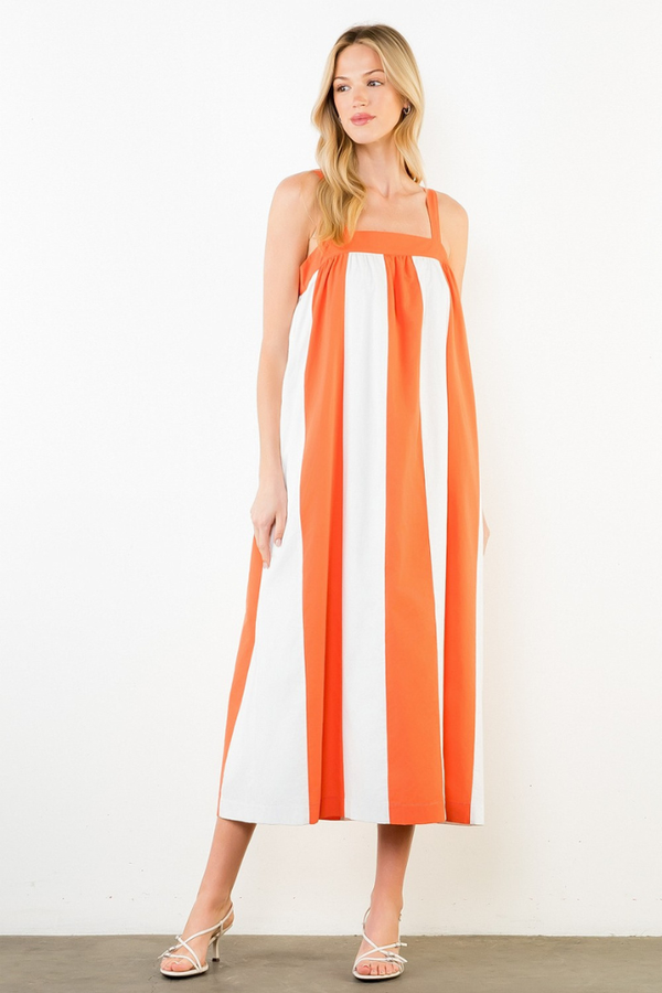 knee length dresses for ladies Madeline in Pink Casual Midi Everyday Dress – Ivy City Co