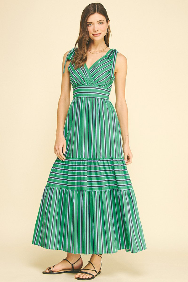 green emerald velvet dress Women's Feel It First Strapless Leaf Print Maxi Dress in Ivory/Green