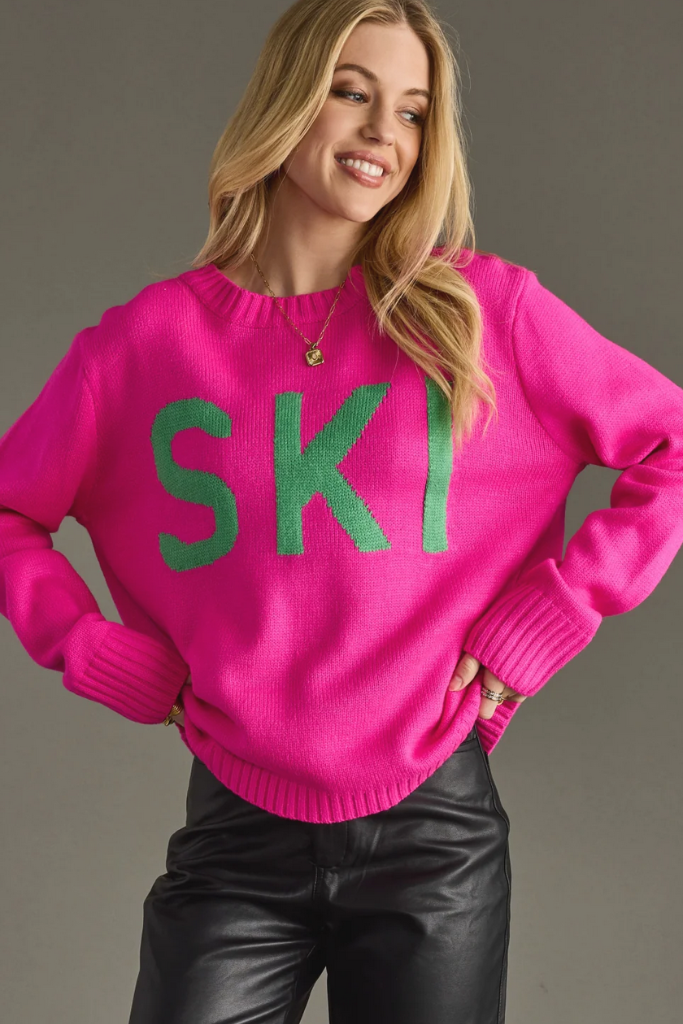 Ski Sweater in Pink