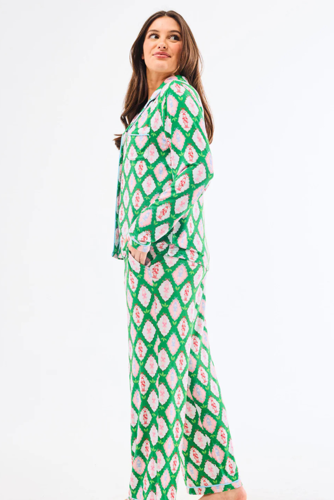 Nutcracker PJ top in green
