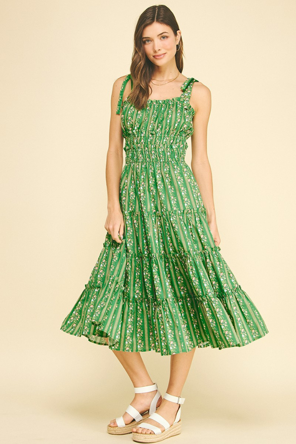 green emerald velvet dress Savannah Maxi Dress main image 1
