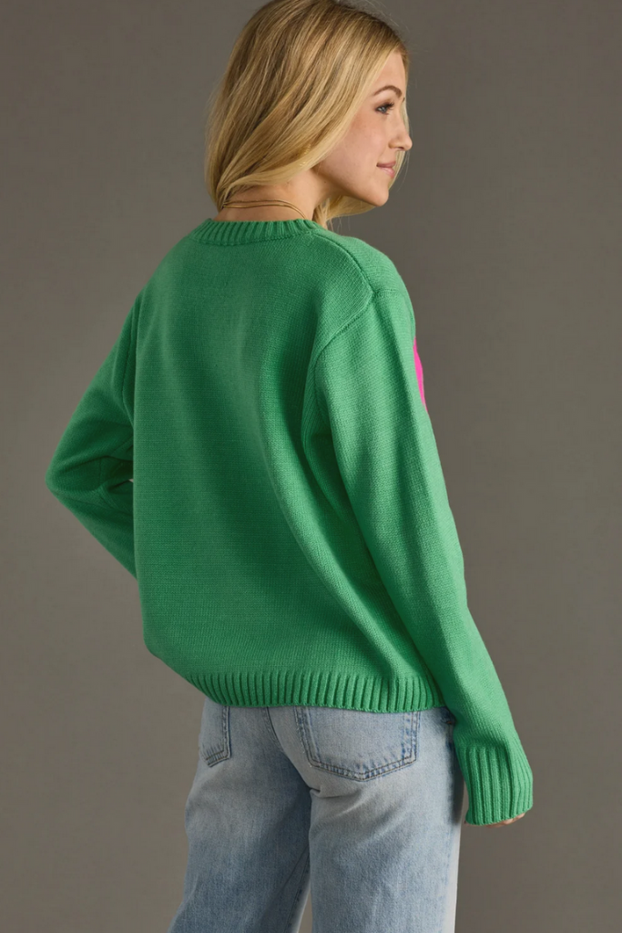 Merry Sweater in Grass Green